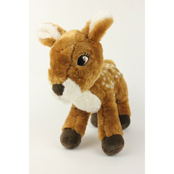 Unipak 13" Plush Baby Fawn Deer Tan Spotted Stuffed Animal Toy Realistic - Picture 1 of 10